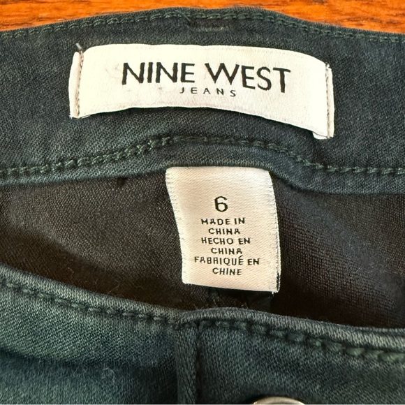 Nine West size 6 Green Skinny Jeggings Jessica style - Picture 8 of 10